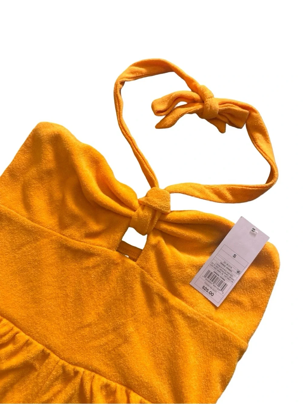 Nwt Wild Fable Terry Cloth Orange Swimsuit Cover Romper